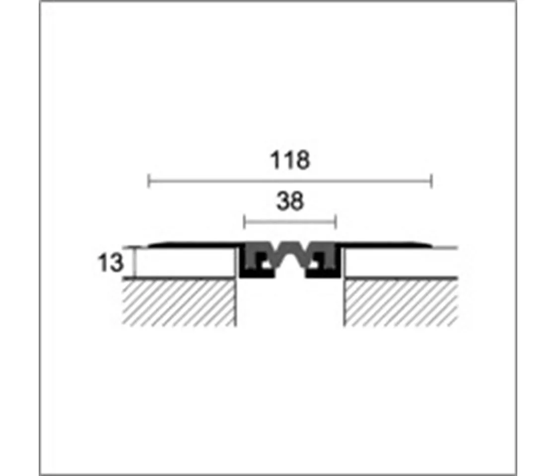 GJF/40 118/38mm Alu natur