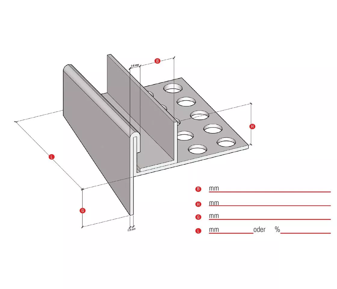links ?mm ?cm ? Gefälle V2A